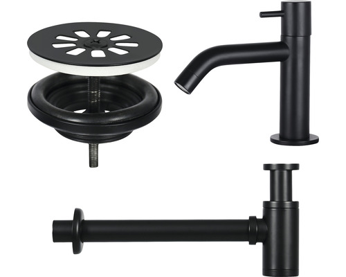Umývadlová batéria so sifónom a odtokovou súpravou