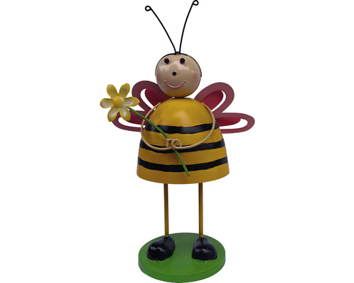 Včela s kvetinou kovová 35 cm