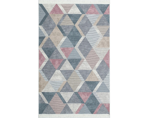 Kusový obojstranný koberec Arya 10 blue/pink 60x90 cm