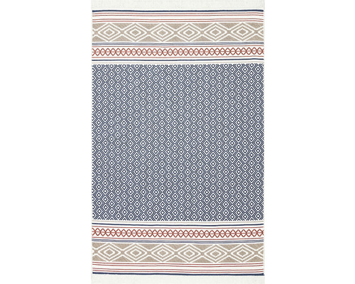 Kusový obojstranný koberec Arya 26 navy/beige 60x90 cm