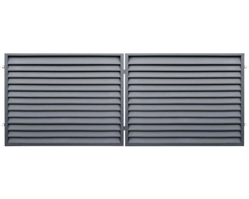Dvojkrídlová brána s lamelami do záhrady