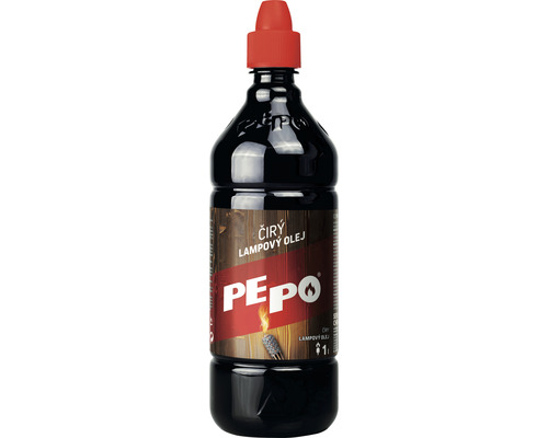 Číry lampový olej v jednolitrovej fľaši