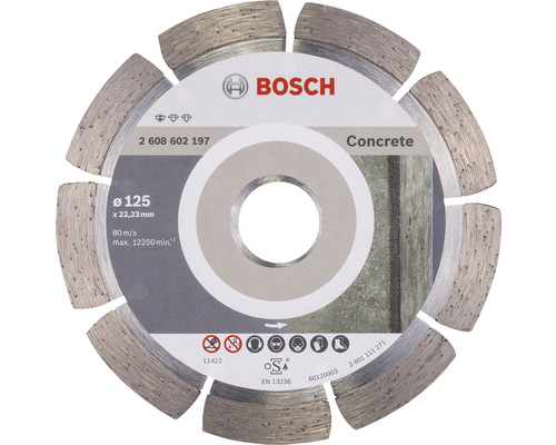 Diamantový kotúč na betón Bosch Standard for Concrete 125x22,23x1,6 mm