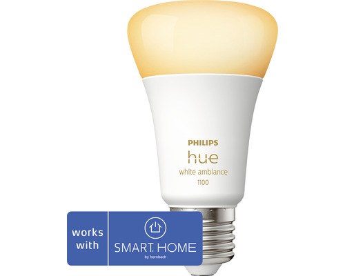 LED žiarovka Philips HUE 8719514291119 White Ambiance A60 E27 8W/75W 1100lm 2200-6500K stmievateľná - kompatibilná so SMART HOME by hornbach LED žiarovka Philips HUE 8719514291119 White Ambiance A60 E27 8W/75W 1100lm 2200-6500K stmievateľná - kompatibilná so SMART HOME by hornbach