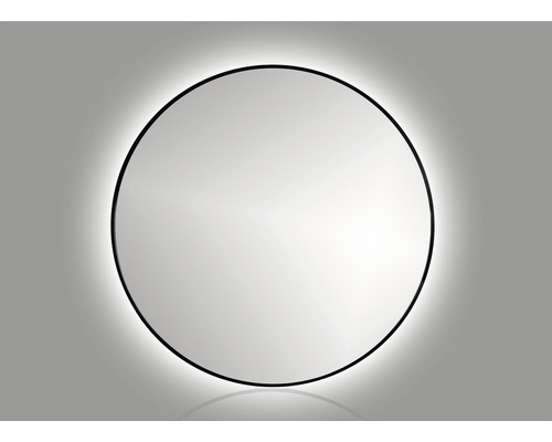 LED zrkadlo do kúpeľne Cordia Round line backlight mirror čierne 100x100 cm R10000BIP44_