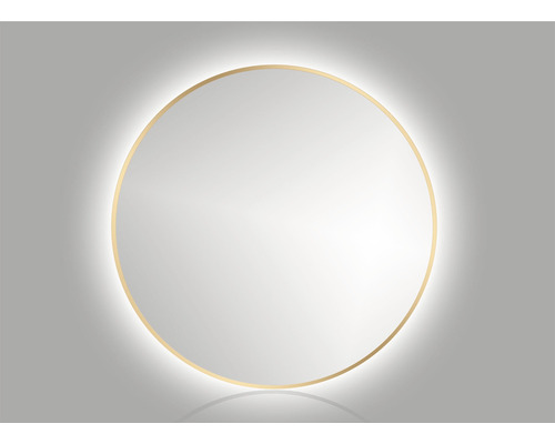 LED zrkadlo do kúpeľne Cordia Round line backlight mirror zlaté 100x100 cm R10000GIP44_