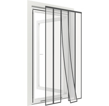 Sieťka na dvere, magnetický lamelový záves Home Protect čierny 125x240 cm