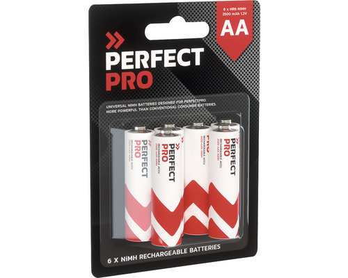 Balenie šiestich dobíjacích AA batérií