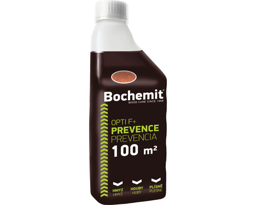 Impregnácia dreva Bochemit Opti F+ 1 kg hnedý BIOCÍD Prostriedok na ochranu dreva na 100 metrov štvorcových v plastovej nádobe