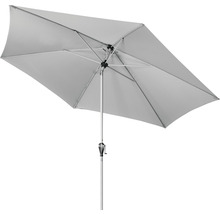 Slnečník so stredovou tyčou automatický naklápací s kľukou Doppler ACTIVE 280 cm sivý