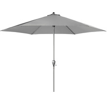 Slnečník so stredovou tyčou automatický naklápací s kľukou Doppler ACTIVE 280 cm sivý
