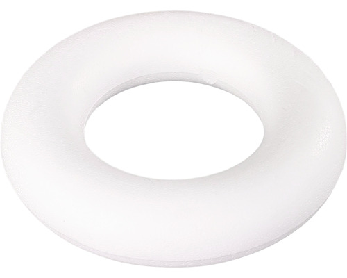 Krúžok na aranžovanie z polystyrénu Ø 15 cm biely