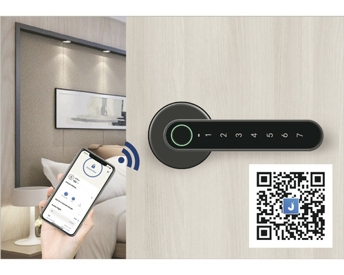 Inteligentná kľučka Smart Touch Handle H.03.CE ovládaná odtlačkom prsta, inteligentným telefónom Bluetooth alebo PIN kódom Inteligentná kľučka Smart Touch Handle H.03.CE ovládaná odtlačkom prsta, inteligentným telefónom Bluetooth alebo PIN kódom