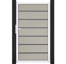 Záhradná bránka s priečkami, madlom a rámom