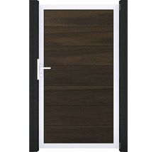 Záhradná bránka s drevenou výplňou a kľučkou