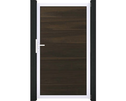 Záhradná bránka s drevenou výplňou a kľučkou