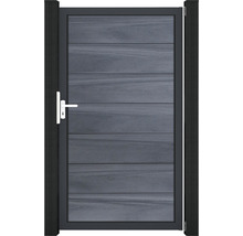 Plastová záhradná bránka s kovovým rámom a držadlom