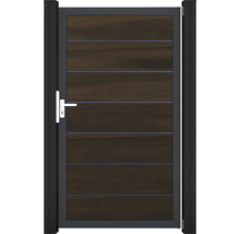 Záhradná bránka s rámom a drevenými panelmi