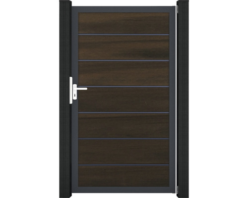 Záhradná bránka s rámom a drevenými panelmi