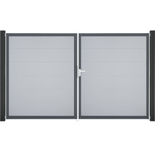 Dvojkrídlová brána s kľučkou a vodorovnou výplňou