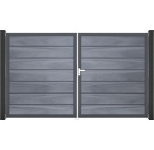 Dvojitá brána z plastu s rukoväťou