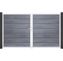 Plastová záhradná bránka s vodorovnými lamelami