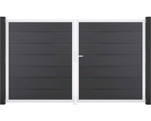 Dvojitá brána z plastu s hliníkovým rámom