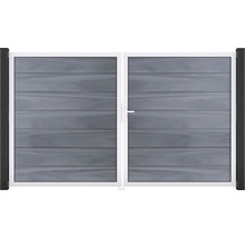 Dvojitá brána z plastu s rámom