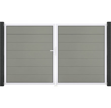 Dvojkrídlová brána s vodorovnými panelmi