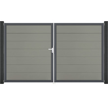 Dvojkrídlová brána s kľučkou a horizontálnou výplňou