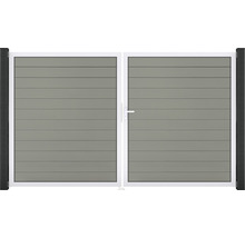 Dvojkrídlová brána z hliníka a plastu