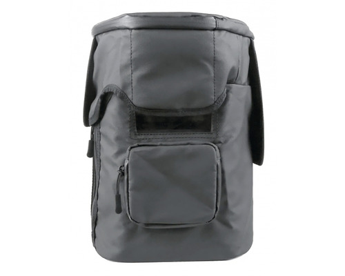 Sivá taška na náradie s viacerými vreckami