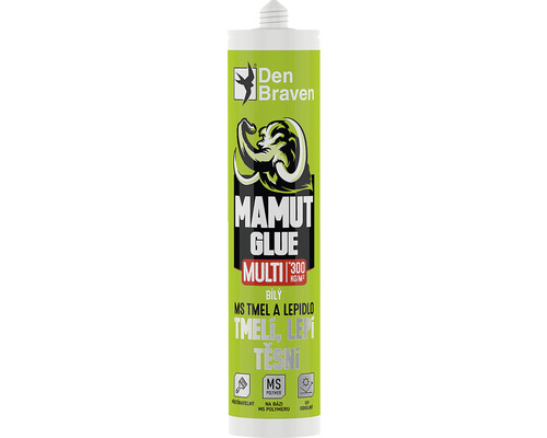 Montážne lepidlo Den Braven Mamut Glue Multi biele 290 ml Den Braven Mamut lepidlo Multi kartuše