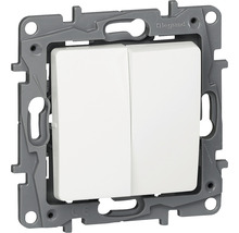 Vypínač Legrand Niloe 764502 dvojitý striedavý r. 6+6 biely