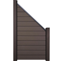 Plastový záhradný plot s vodorovnými lamelami