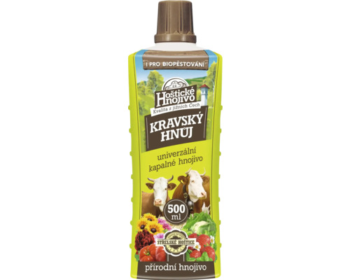 Univerzálne hnojivo kravský hnoj kvapalný Hoštické hnojivo 500 ml Univerzálne tekuté hnojivo kravský hnoj v 500 ml balení