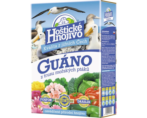 Hnojivo prírodné granulované guáno Hoštické hnojivo 1 kg