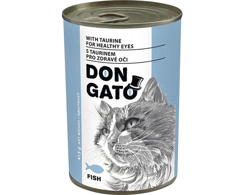 Konzerva pre mačky Don Gato s rybou 415 g