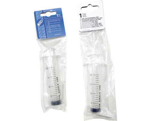 Dve striekačky na farby so stupnicou, 20 ml, jednotlivo balené