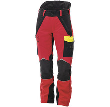 Lesnícke protiporezové nohavice Hammer Workwear, červená-žltá, veľkosť M-thumb-2