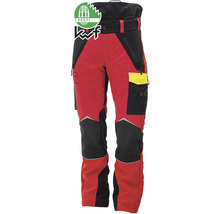 Lesnícke protiporezové nohavice Hammer Workwear, červená-žltá, veľkosť M-thumb-6