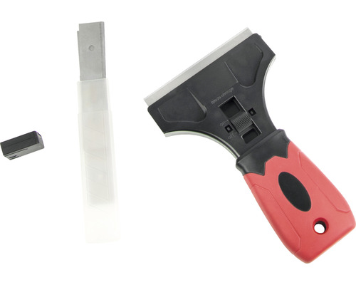 Škrabka na sklo so sadou čepelí