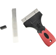 Škrabka na sklo s náhradnými čepeľami