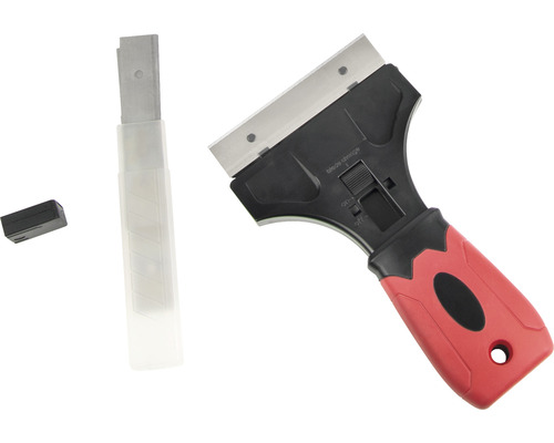 Škrabka na sklo s náhradnými čepeľami