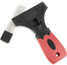 Škrabka na sklo s čepeľami a plastovým puzdrom