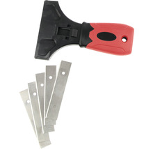 Škrabka na sklo s náhradnými čepeľami