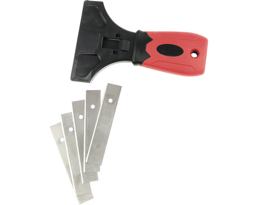 Škrabka na sklo s náhradnými čepeľami