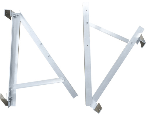 Dve kovové konzoly pre lešenie