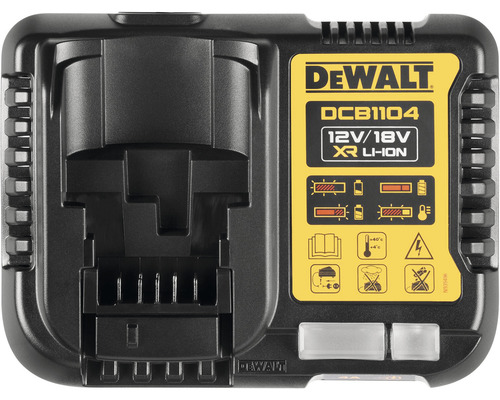 Nabíjačka batérií DeWalt DCB1104, 12 V alebo 18 V
