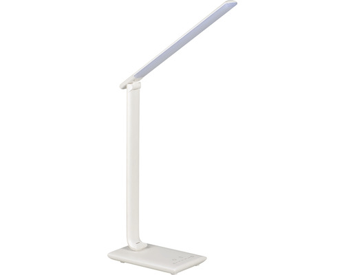 LED stolová lampa Kanlux 35781 PREDA 7,3 W 620 lm 3000-6500 K biela s USB portom LED stolná lampa s nastaviteľným ramenom